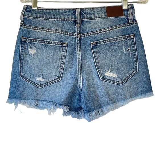HIDDEN JEANS Cutoffs Destroyed   Sold at Buckle   Size Small - Picture 2 of 8